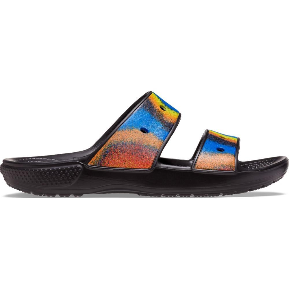 Classic crocs spray dye sandal black/multi - 1