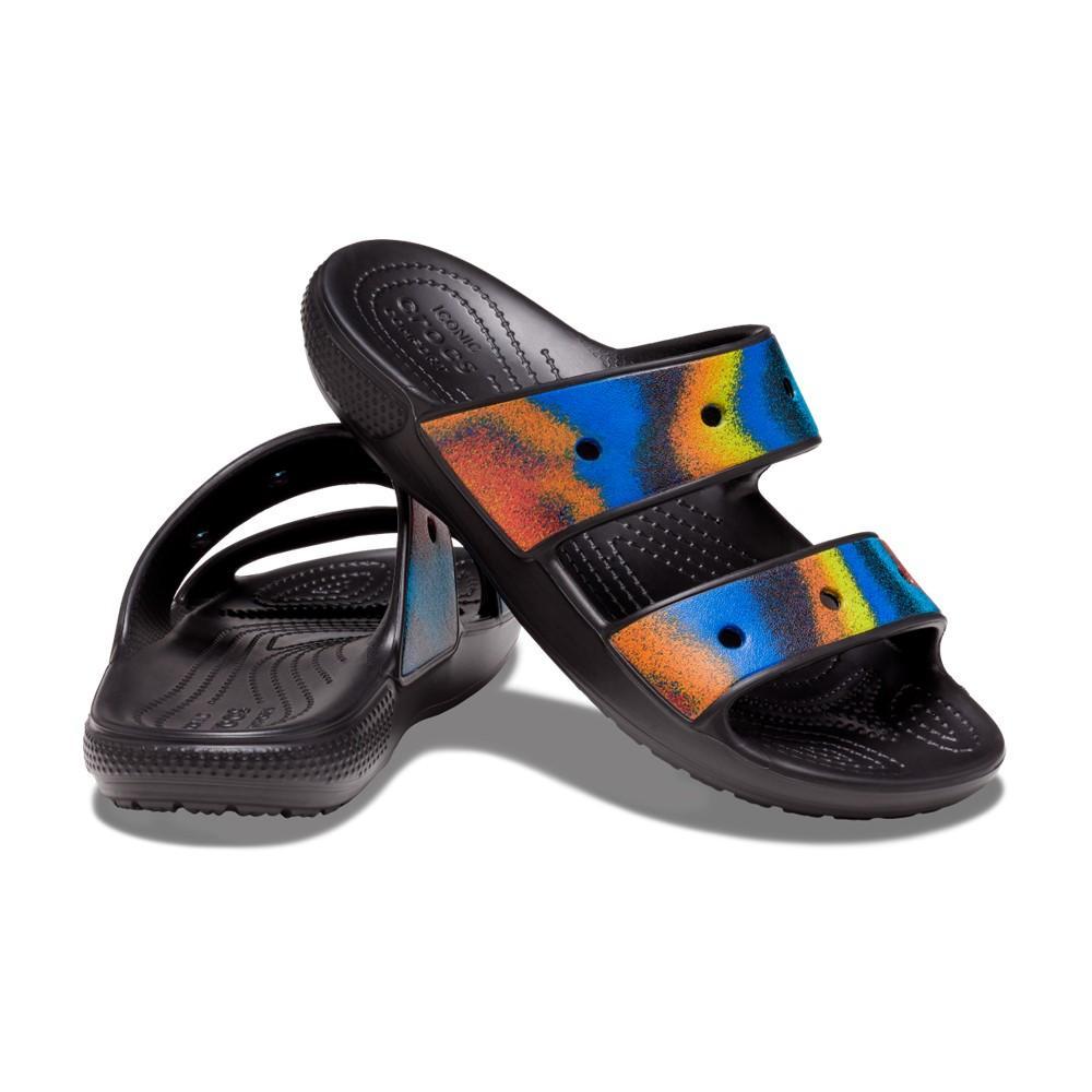 Classic crocs spray dye sandal black/multi - 3