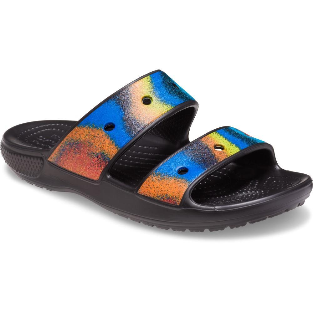 Classic crocs spray dye sandal black/multi - 4