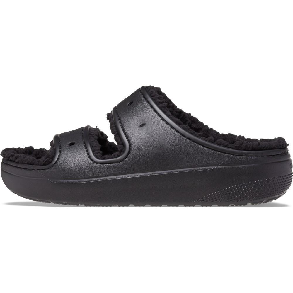 Sandália crocs classic cozzzy sandal clsc cozy sndl blk/blk - 2