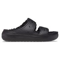 Sandália crocs classic cozzzy sandal clsc cozy sndl blk/blk - 1