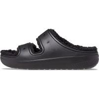 Sandália crocs classic cozzzy sandal clsc cozy sndl blk/blk - 2