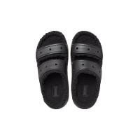 Sandália crocs classic cozzzy sandal clsc cozy sndl blk/blk - 3