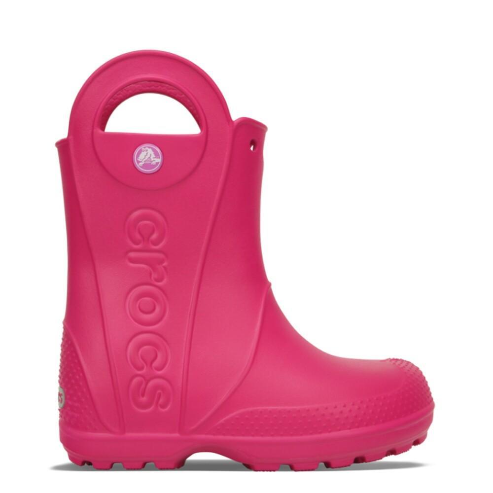 Bota crocs handle it rain boot kids  candy pink - 1