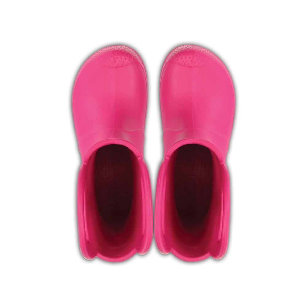 Bota crocs handle it rain boot kids  candy pink - 5