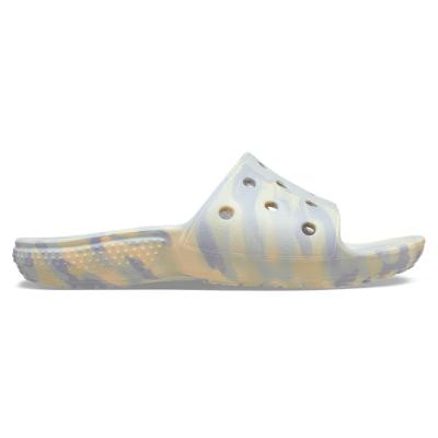 Sandália crocs classic marbled slide k atmosphere/multi