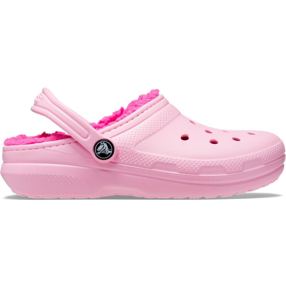 Sandália crocs classic lined clog infantil flamingo - 2