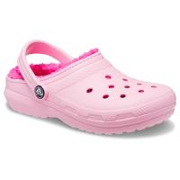 Sandália crocs classic lined clog infantil flamingo - 7