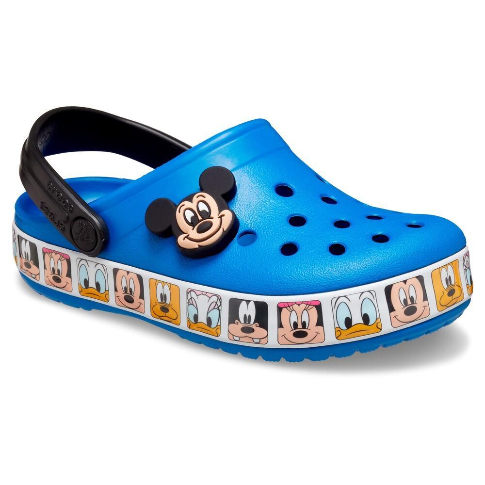 Sandália crocs fun lab mickey mouse band clog juvenil  bright cobalt - 2