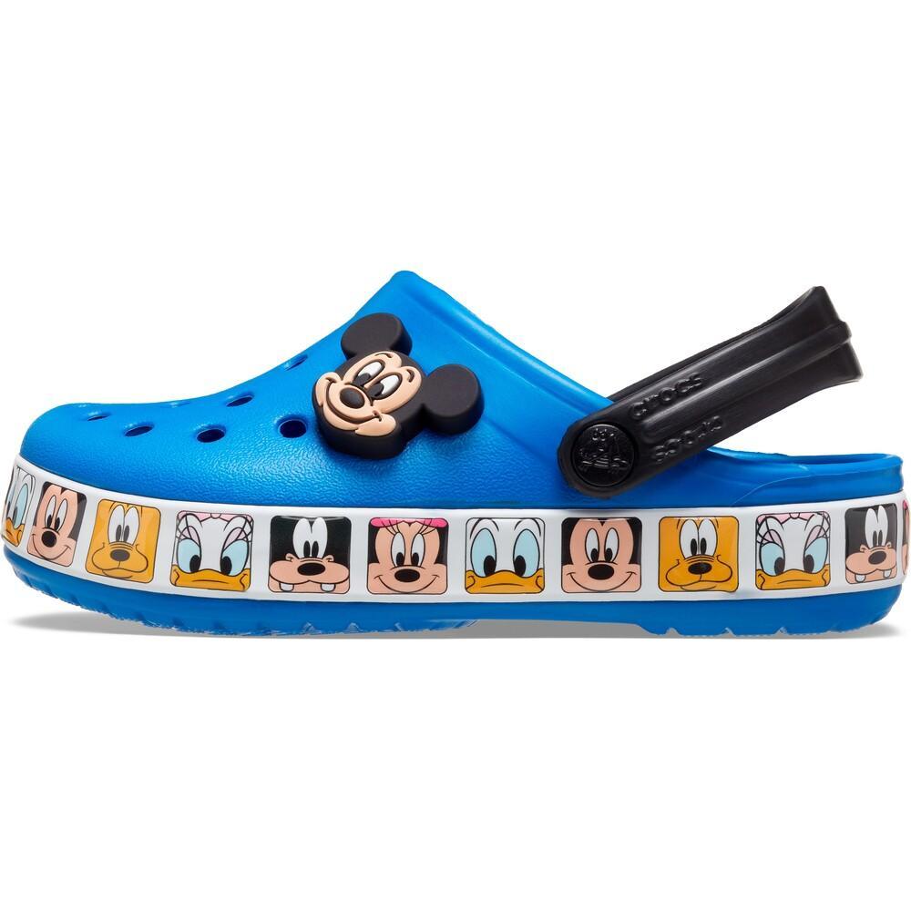 Sandália crocs fun lab mickey mouse band clog juvenil  bright cobalt - 3