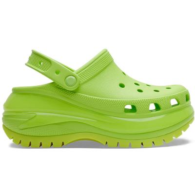 Sandália crocs classic mega crush clog limeade