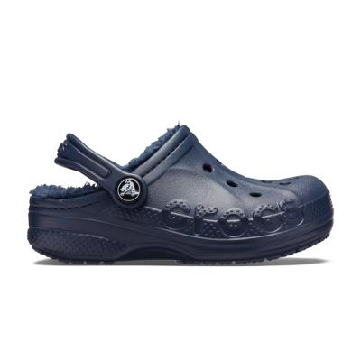 Sandália crocs baya lined clog k navy/navy