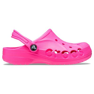 Sandália crocs baya clog kids electric pink
