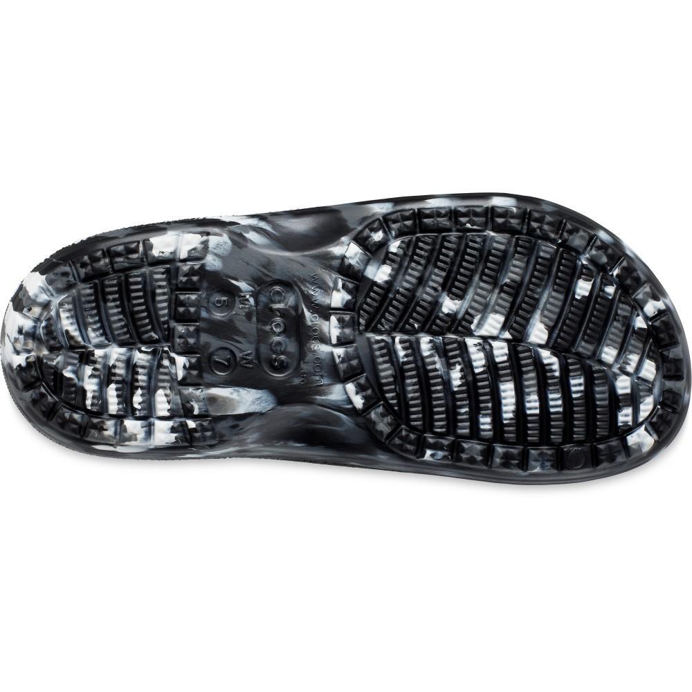 Sandália crocs baya marbled sandal  black/multi - 5