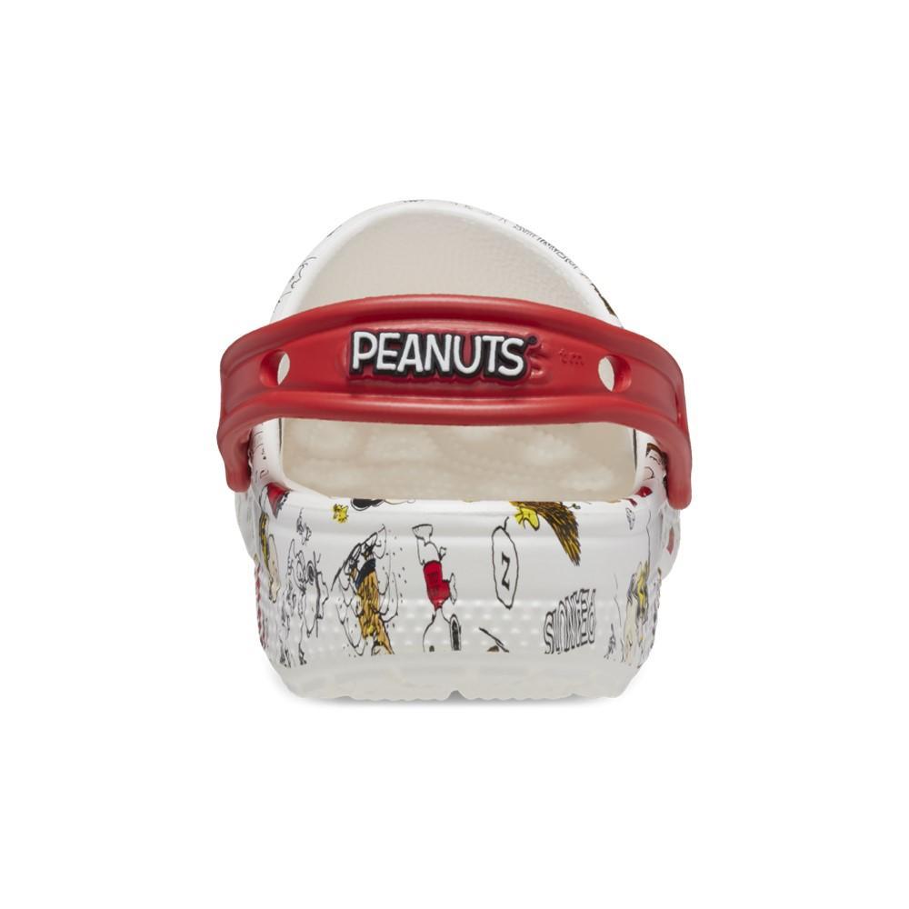 Sandália crocs classic peanuts clog t white/multi - 8