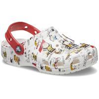 Sandália crocs classic peanuts clog t white/multi - 5