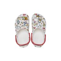 Sandália crocs classic peanuts clog t white/multi - 3