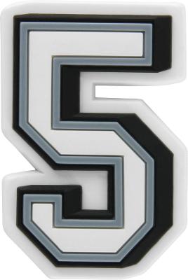 Jibbitz charm numero 5 unico