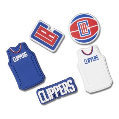 Jibbitz™ nba los angeles clippers pack com 5 unidades unico