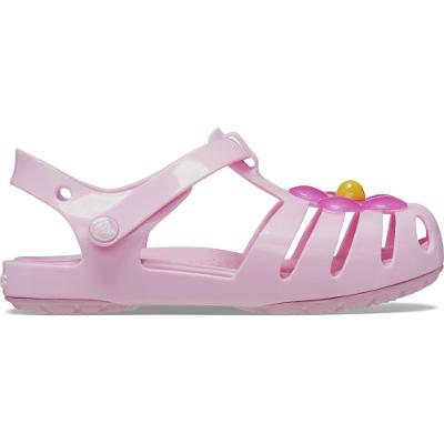 Sandália crocs isabella charm sandal t flamingo