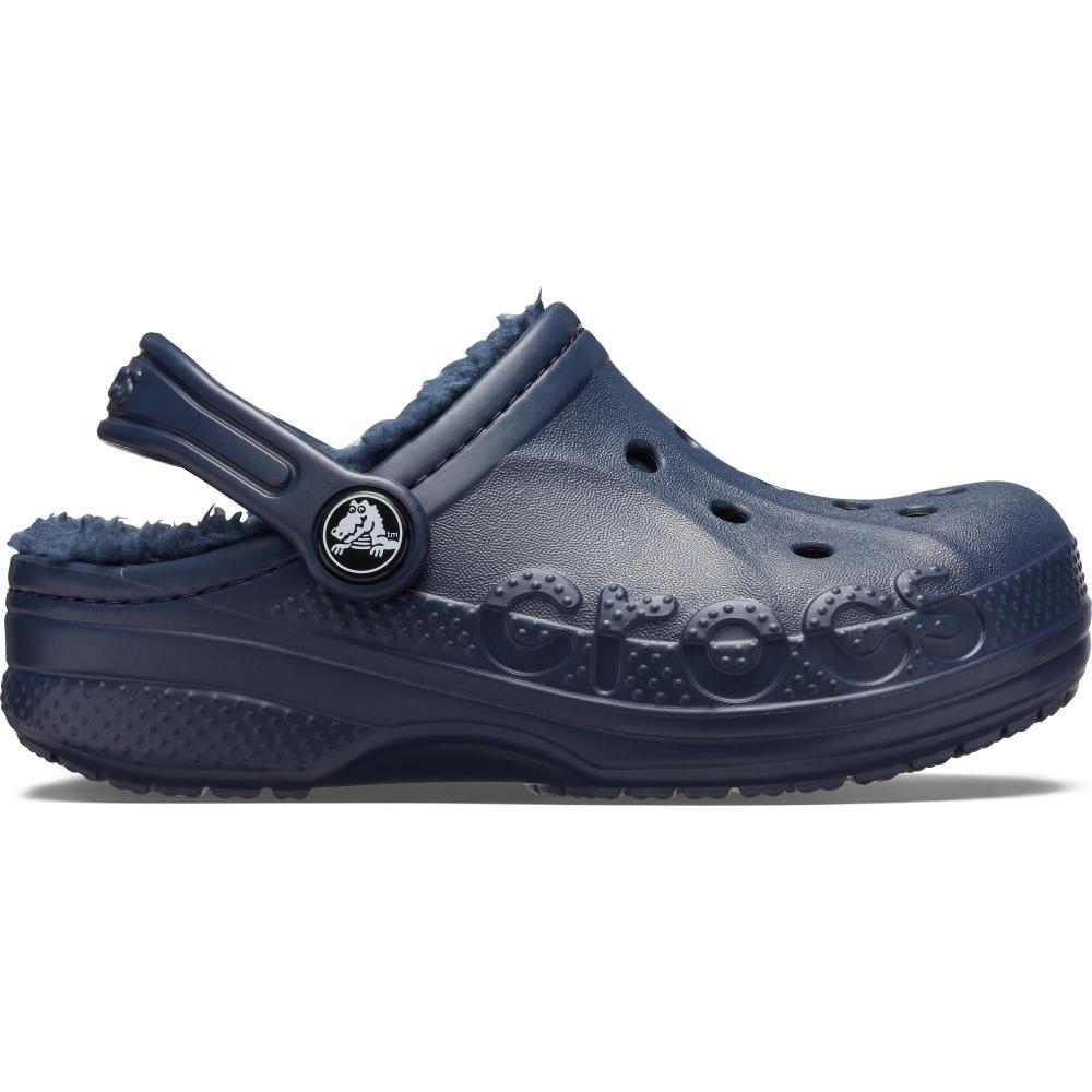 Sandália crocs baya lined clog t navy/navy - 1