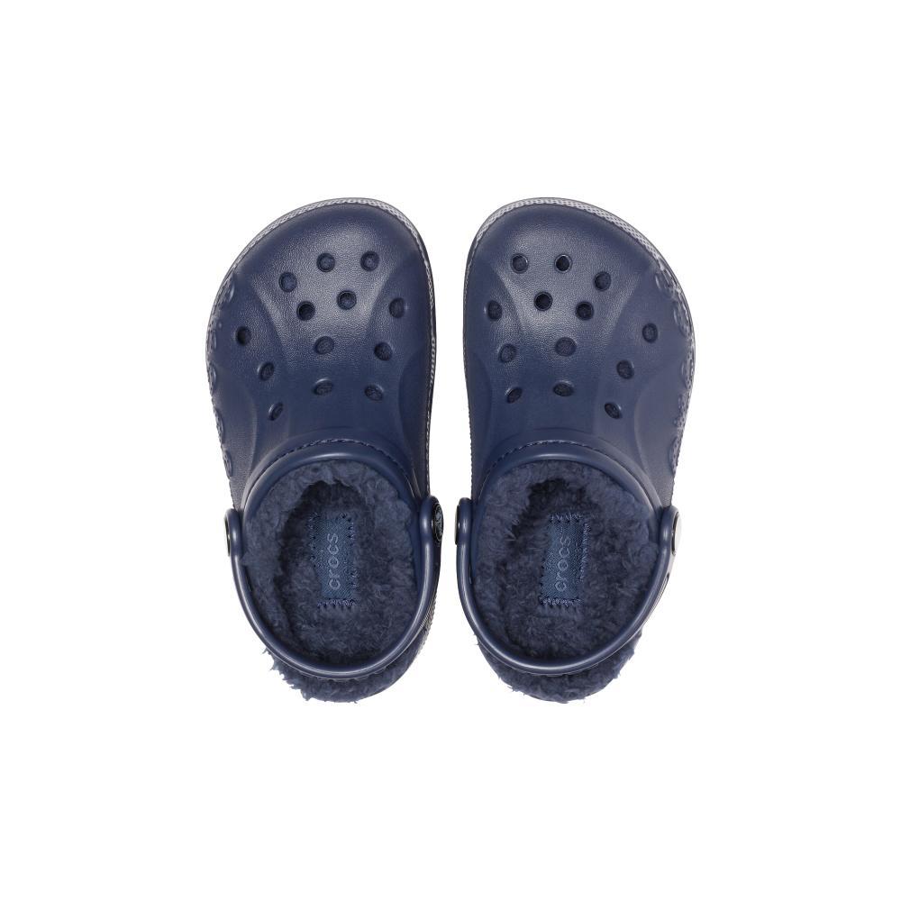 Sandália crocs baya lined clog t navy/navy - 5