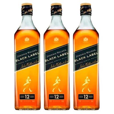 Whisky Black Label 1L 3 Unidades Johnnie Walker