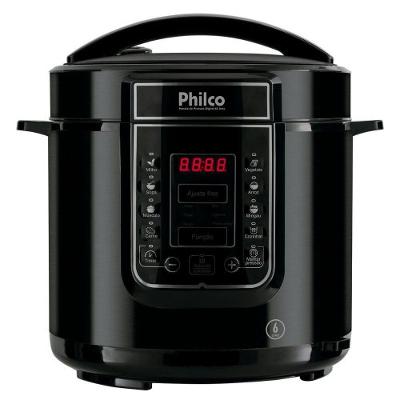 Panela de Pressão Elétrica Philco 6L em Metal Revestimento Antiaderente PPP01P