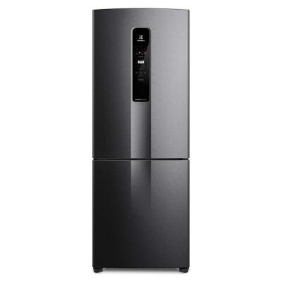 Geladeira IB7B Frost Free 490L Efficient com AutoSense Inverse Inox Look Electrolux