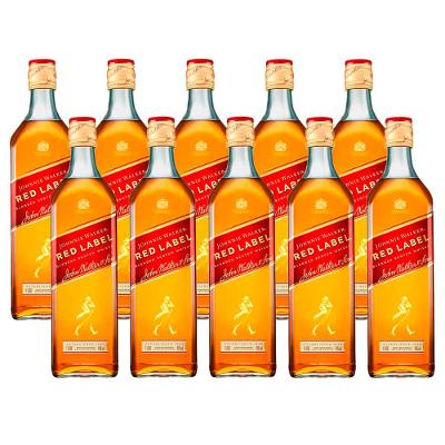 Whisky Johnnie Walker Red Label 1 Litro 10 Unidades
