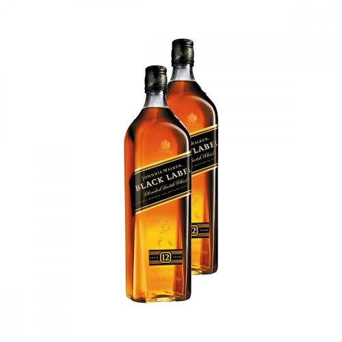 Whisky Black Label 12 Anos 1L 2 Unidades Johnnie Walker