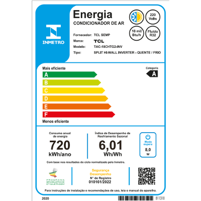 Ar Condicionado Split Hi Wall TCL T-Pro 2.0 Inverter 18.000 Btus Quente e Frio 220v R-32