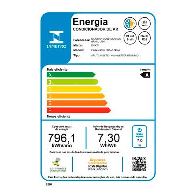 Ar Condicionado Split Duto SkyAir Inverter Daikin 24.000 Btus Quente e Frio 220V R-32
