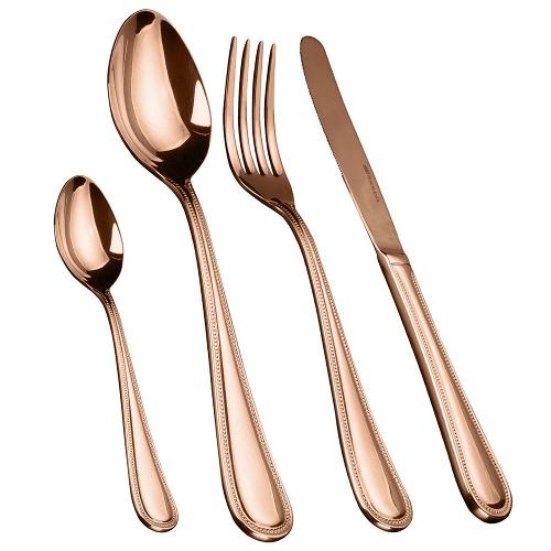 Faqueiro 24 Peças Fracalanza Pearl em Aço Inox - Cobre