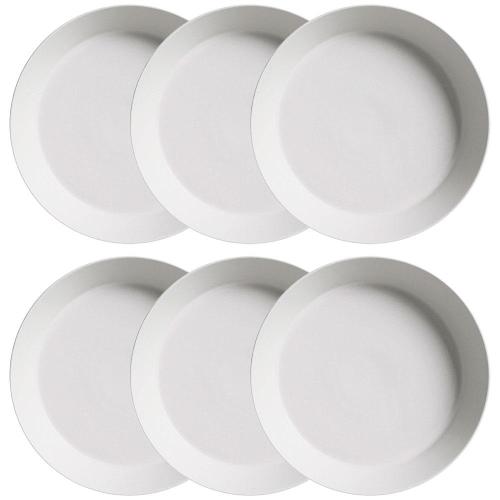 Conjunto com 6 Pratos Fundos Porto Brasil Neo Vit em Stoneware 19,5 cm – Cinza