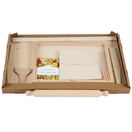 Conjunto para Preparo de Pastas Eppicotispai em Madeira - 5 Peças