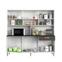 Cozinha Compacta Poliman Móveis Clara com 12 Portas e 1 Gaveta - 180cm de largura - 1