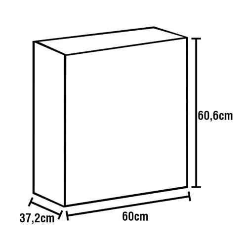 Armário Bartira Línea com 1 Porta e 1 Prateleira - 60cm de largura - 5