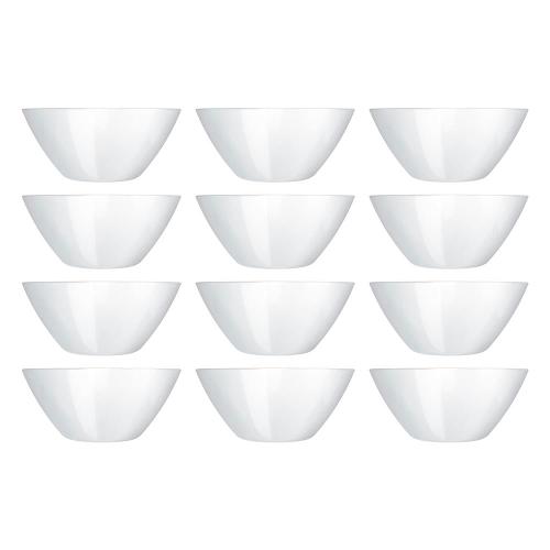 Conjunto de Saladeiras Duralex Opaline Blanc em Vidro 840 ml – 12 Peças