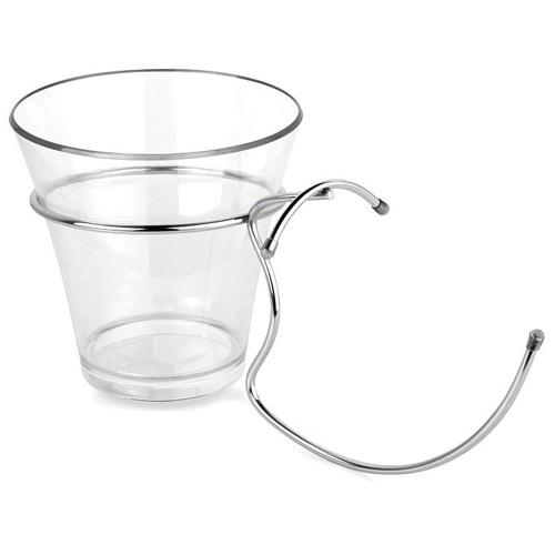 Balde para Champagne Forma com Suporte Transparente
