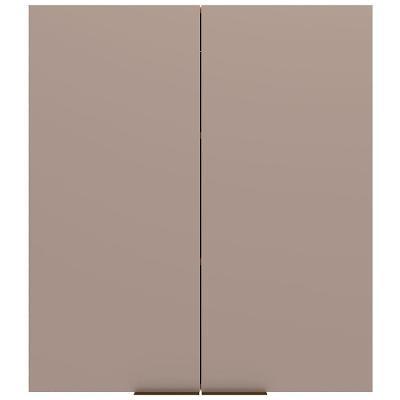 Armário Aéreo Bartira Cristal MDP 15mm com 2 Portas e 2 Prateleiras - 80cm de largura