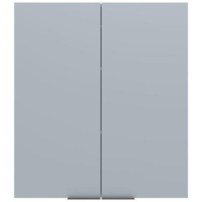 Armário Aéreo Bartira Cristal MDP 15mm com 2 Portas e 2 Prateleiras - 80cm de largura
