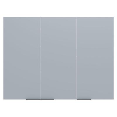 Armário Aéreo Bartira Cristal MDP 15mm com 3 Portas e 3 Prateleiras - 120cm de largura