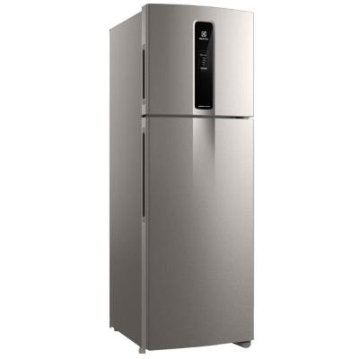 Geladeira Electrolux Inverter Frost Free IF43S Duplex Efficient com AutoSense 390L - Inox