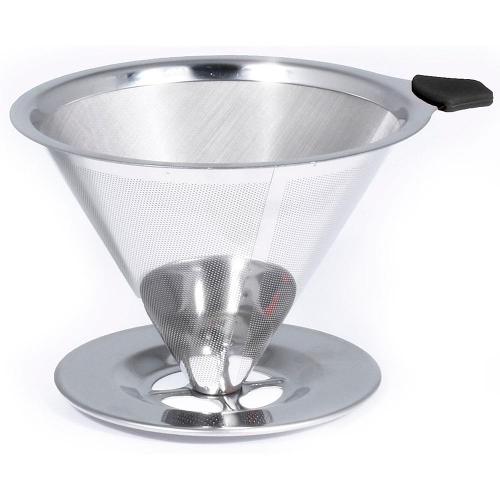 Coador de Café Pour Over Bialetti em Aço Inox - 12,5 cm