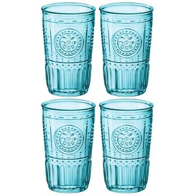 Conjunto de Copos Luigi Bormioli Cooler Romantic Azul 475 ml - 4 Peças