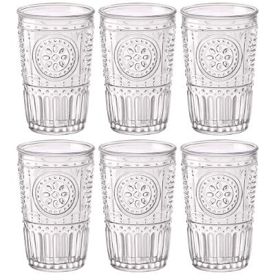 Conjunto de Copos Luigi Bormioli Cooler Romantic Transparente 475 ml - 6 Peças