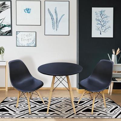 Mesa de Jantar Redonda Eames Seat&Co com 2 Cadeiras