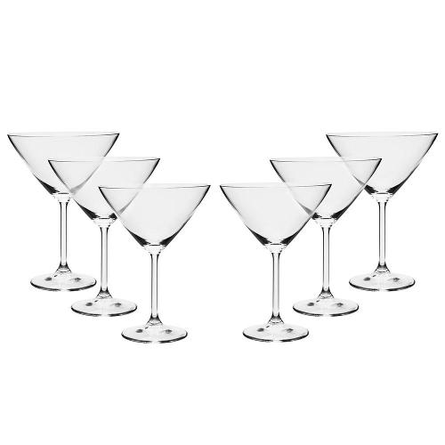 Conjunto de Taças para Martini Bohemia em Cristal 280 ml - 6 Peças