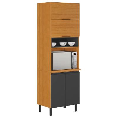 Paneleiro Itatiaia Ideale com 4 Portas, 5 Prateleiras e Nicho para Micro-ondas - 70cm largura